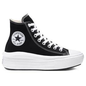 CONVERSE CHUCK TAYLOR MOVE IVORY HI PARA DAMA COLOR NEGRO