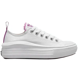 CONVERSE CHUCK TAYLOR MOVE OX PARA DAMA COLOR BLANCO MORADO