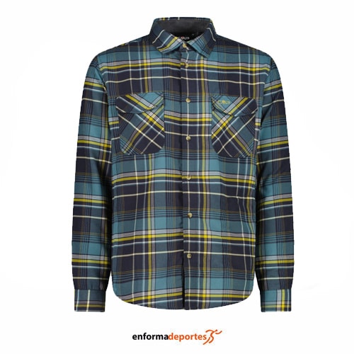 Camisa Hombre Campagnolo | ANTRACITE-GOLD GREEN-NILO - Imagen 2