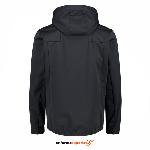 SOLFSHELL HOMBRE CAMPAGNOLO JACKET ZIP HOOD | NERO - Imagen 3