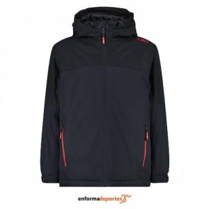 Chaqueta Junior Campagnolo Fix Hood | ANTRACITE-NERO