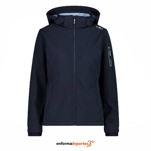 SOFTSHELL MUJER CAMPAGNOLO ZIP HOOD | B. BLUE-SKYLIGHT