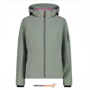 CHAQUETA SOFTSHELL MUJER CAMPAGNOLO ZIP HOOD | MINERAL
