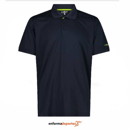 Polo Hombre Campagnolo Piquet | B.BLUE-LIMEGREEN