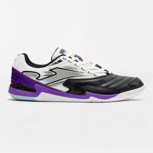 Zapatillas Futbol Sala Cancha 2601 IN Blanco Morado Negro