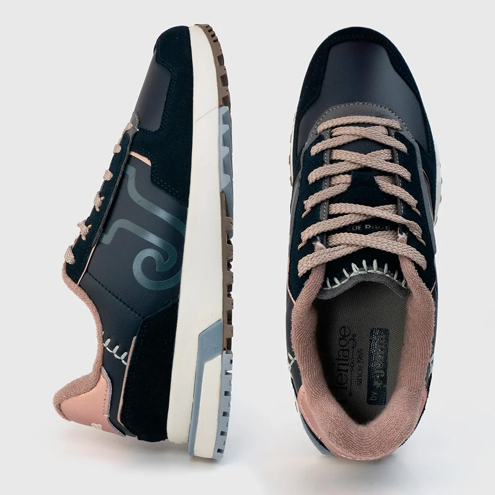 Zapatillas Casuales C.Areia Lady 2503 Marino Rosa - Imagen 4