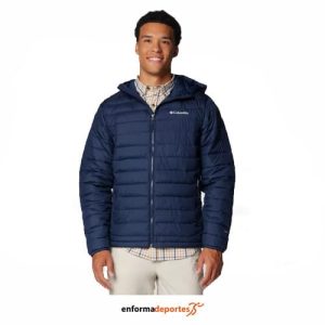 CHAQUETA HOMBRE COLUMBIA POWDER LITE II HOODED | COLLEGIATE NAVY