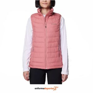 CHALECO MUJER COLUMBIA POWDER LITE II VEST | PINK AGAVE