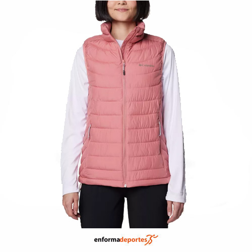 CHALECO MUJER COLUMBIA POWDER LITE II VEST | PINK AGAVE - Imagen 2