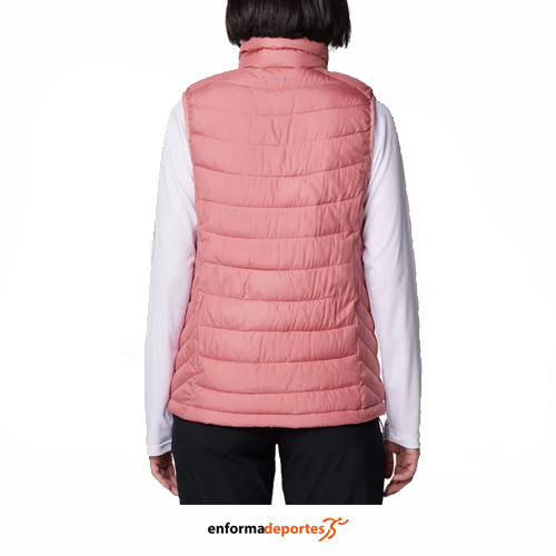 CHALECO MUJER COLUMBIA POWDER LITE II VEST | PINK AGAVE - Imagen 3