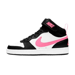 TENIS NIKE COURT BOROUGH MID 2 JUVENIL COLOR BLANCO NEGRO FIUSHA