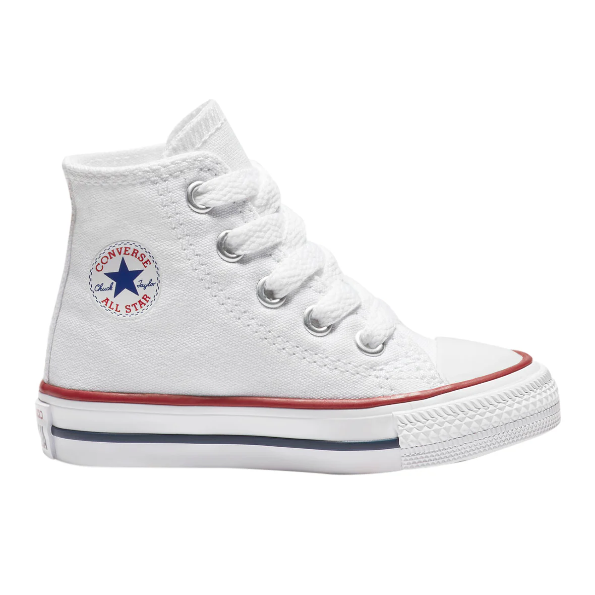 CONVERSE CHUCK TAYLOR ALL STAR HI INFANTIL COLOR BLANCO - Imagen 2