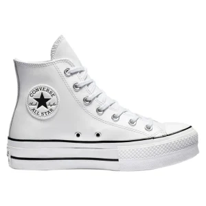 CONVERSE ALL STAR PARA DAMA DE PLATAFORMA BLANCO PIEL