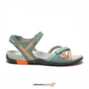 Sandalias mujer Chiruca Valencia 21 | VERDE / NARANJA