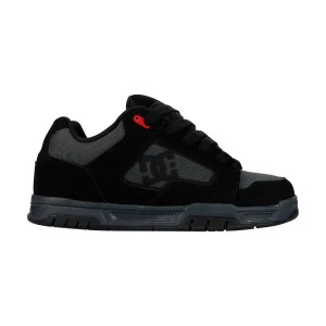 TENIS DC SHOES COILER PARA CABALLERO COLOR NEGRO GRIS ROJO
