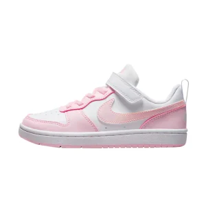 TENIS NIKE COURT BOROUGH PARA NIÑA COLOR BLANCO ROSA