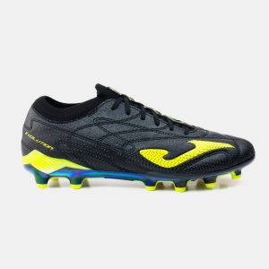 Zapatillas Futbol Evolution Top 2531 FG Negro Amarillo Flúor