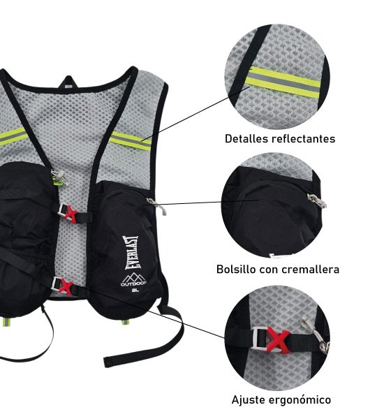 Chaleco de hidratación 2 Lt Everlast - Imagen 5