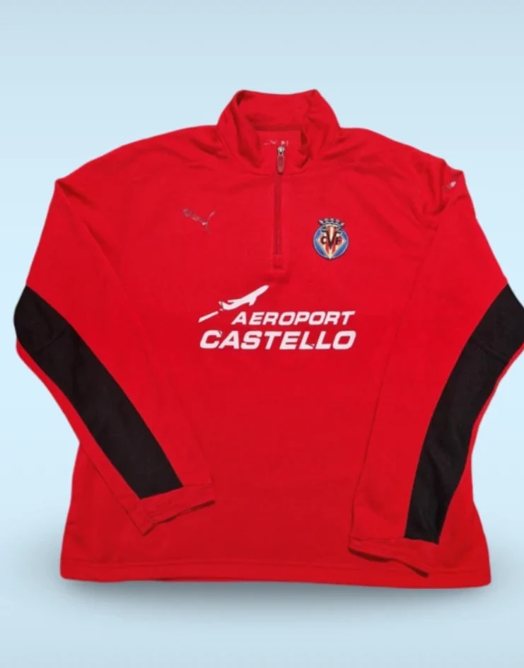Sudadera oficial entrenamiento Puma Villarreal 2005-07 M - Imagen 2