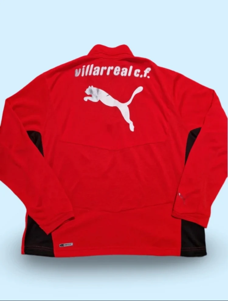 Sudadera oficial entrenamiento Puma Villarreal 2005-07 M - Imagen 7