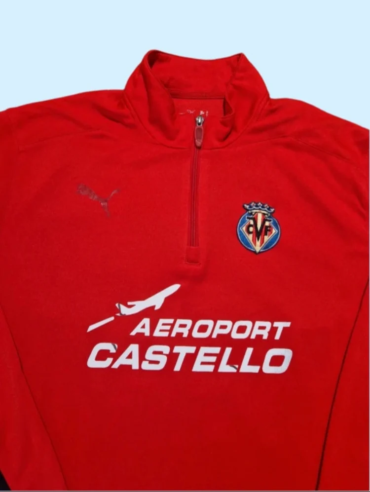 Sudadera oficial entrenamiento Puma Villarreal 2005-07 M - Imagen 3