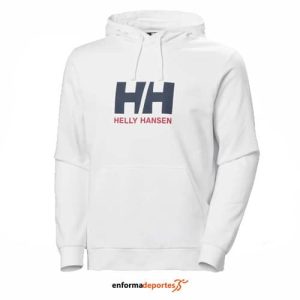 SUDADERA HOMBRE HELLY HANSEN LOGO HOODIE 2.0 | WHITE