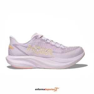 Zapatilla Mujer Hoka Mach 7 | LILAC CREAM