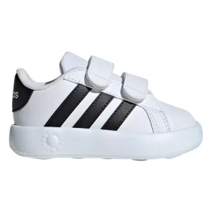 TENIS ADIDAS GRAND COURT INFANTIL COLOR BLANCO NEGRO