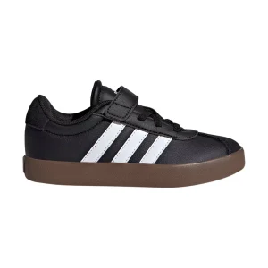 TENIS ADIDAS VL COURT 3.0 PARA NIÑO COLOR NEGRO BLANCO