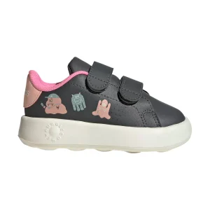 TENIS ADIDAS ADVANTAGE INFANTIL COLOR GRIS ROSA