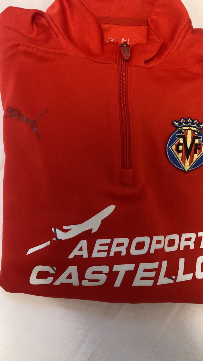 Sudadera oficial entrenamiento Puma Villarreal 2005-07 M - Imagen 4