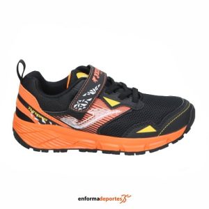 Zapatilla futbol sala junior Joma Tundra 2601| NEGRO NARANJA