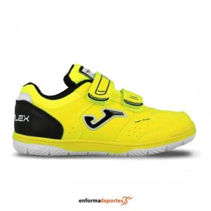 Zapatilla junior Joma Top flex 2509 Indoor | AMARILLO FLÚOR