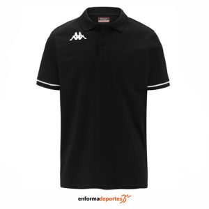 POLO HOMBRE KAPPA BARLA | BLACK/WHITE