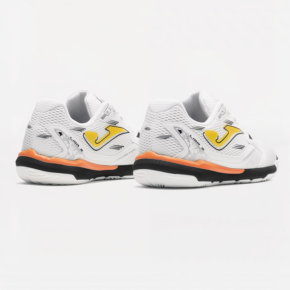 Zapatillas Futbol Sala Liga 5 2602 IN Blanco Amarillo Negro - Imagen 4