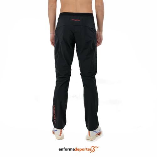 PANTALON HOMBRE LA SPORTIVA BRUSH | BLACK/CHERRY TOMATO - Imagen 3