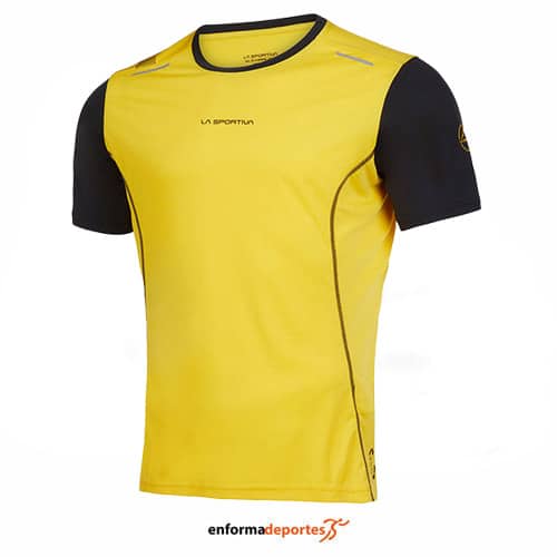 CAMISETA HOMBRE LA SPORTIVA TRACER | YELLOW/BLACK - Imagen 2