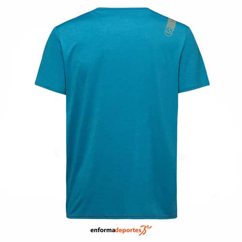 CAMISETA HOMBRE LA SPORTIVA TRACER T-SHIRT | CHERRY TOMATO/TROPIC BLUE - Imagen 3