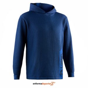 Pullover Hombre Lurbel Wave Hoodie | AZUL ROYAL/NEGRO