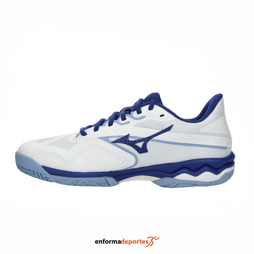 ZAPATILLA MUJER MIZUNO WAVE EXCEED LIGHT 2 CC | WHITE/BELLWETHERBLUE/BELA - Imagen 3