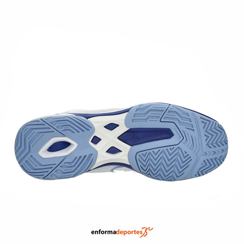 ZAPATILLA MUJER MIZUNO WAVE EXCEED LIGHT 2 CC | WHITE/BELLWETHERBLUE/BELA - Imagen 4