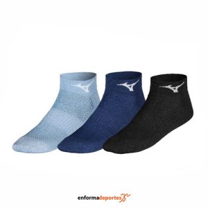 CALCETINES MIZUNO TRAINING MID 3P | BLACK/ESTATE BLUE/GLACIER
