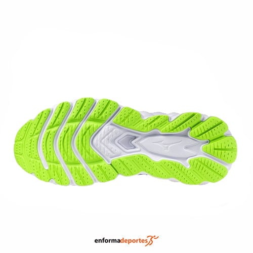 ZAPATILLA HOMBRE MIZUNO WAVE SKY 8 | REFLEX BLUE C/WHITE/GREEN - Imagen 3