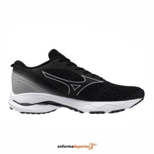 ZAPATILLA HOMBRE MIZUNO WAVE PRODIGY 6 | BLACK/WHITE/ULTIMATE GRAY