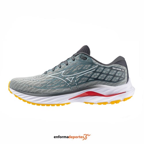 ZAPATILLA HOMBRE MIZUNO WAVE INSPIRE 20 | ABYSS/WHITE/CITRUS - Imagen 3