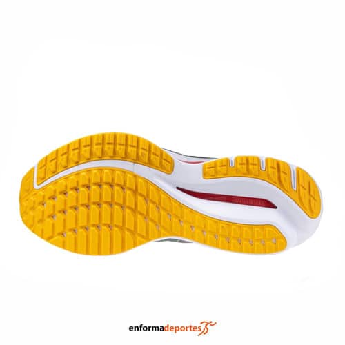 ZAPATILLA HOMBRE MIZUNO WAVE INSPIRE 20 | ABYSS/WHITE/CITRUS - Imagen 4