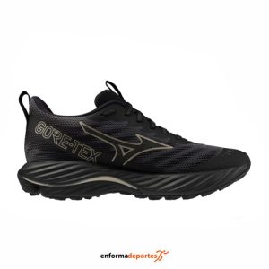 ZAPATILLA HOMBRE MIZUNO WAVE RIDER GTX 2 | BLACK/GLODEN HALO /QUIET