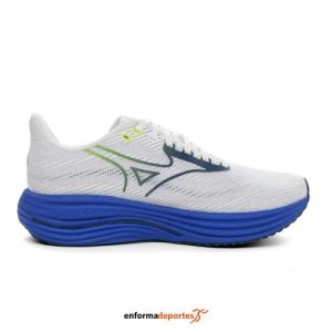 Zapatilla hombre Mizuno Wave Rider 29 | WHITE/ESTATE BLUE/LIGHTNI