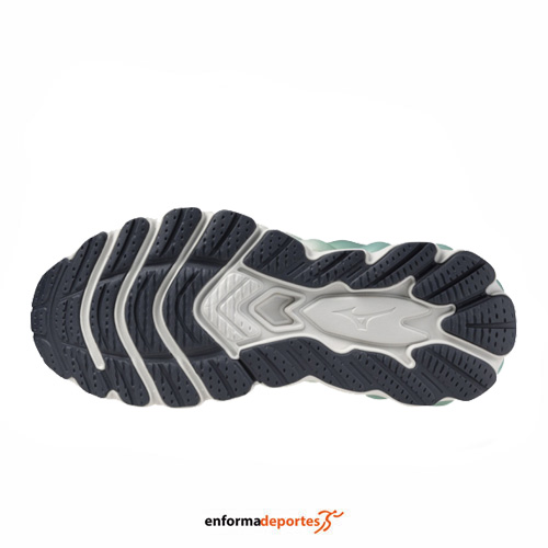 ZAPATILLA MUJER MIZUNO WAVE SKY 8 | INDIA INK/NEO SILVER/DUST - Imagen 3