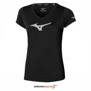 CAMISETA MUJER MIZUNO CORE RB TEE | BLACK